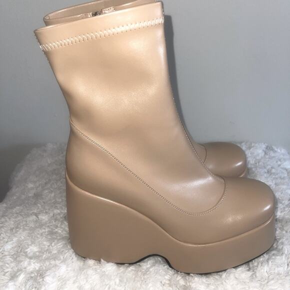 Rag & Co Purnell Platform Wedge Booties - Picture 5 of 9